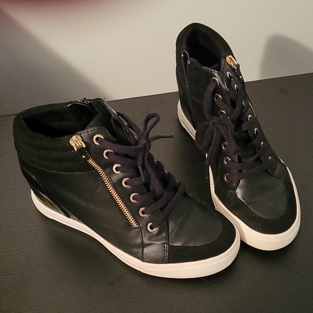 wedge bootie fashion sneakers
